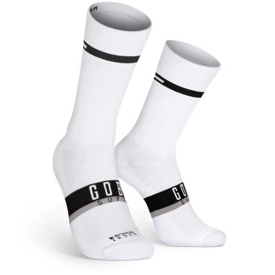 GOBIK SUPERB EXTRA LONG Unisex  Socks Horizon - White/Black
